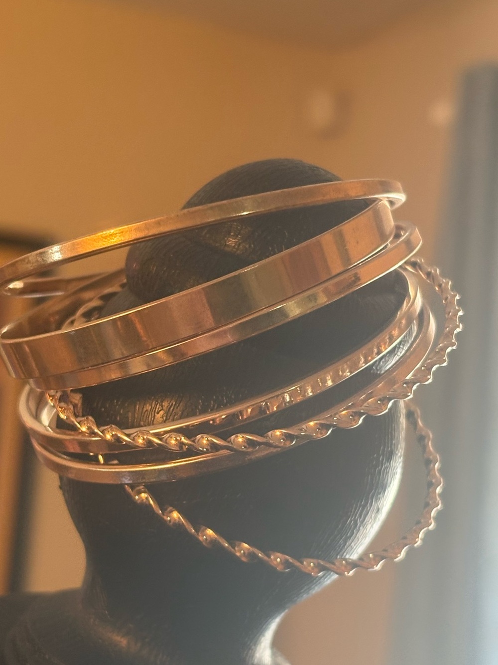Gold-Tone Women’s Bangle Bracelet Set